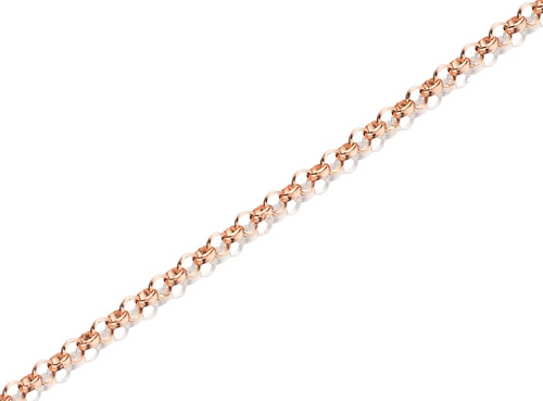 9ct red rose gold baby belcher