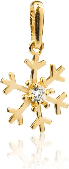 9ct Gold Snowflake and CZ