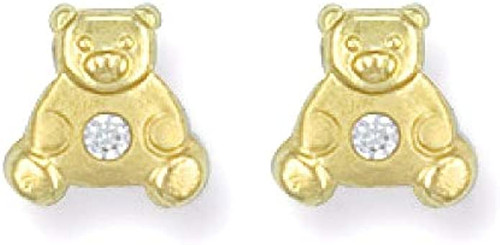 9ct Teddy Bear Stud earrings