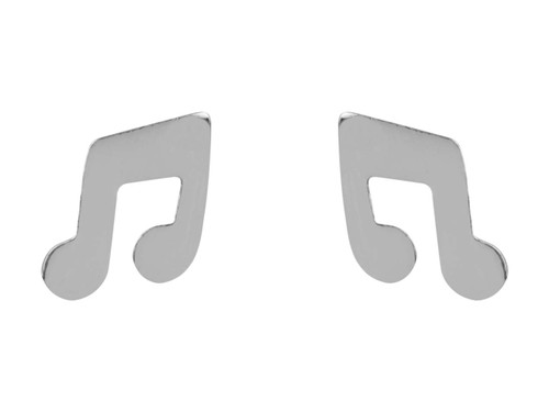 Sterling Silver Music Stud Earrings