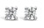 9ct white gold 0.15ct diamond earrings