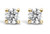 Solitaire 0.20ct diamond stud earrings, 