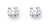 9ct white gold claw set diamond stud earrings  0.25 ct