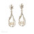 White River Pearl Drop Earrings in Fluid Silver Mount