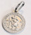 9ct white gold St Christopher - 12mm