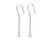 9ct Yellow Gold Long Drop Pearl Earrings