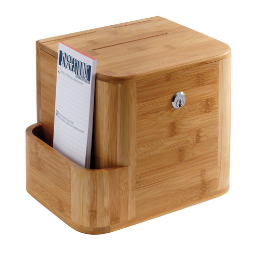 Bamboo Suggestion Box 4237NA Natural - Safco Products Canada