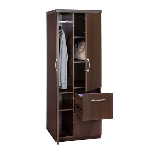 Aberdeen Series Personal Storage Tower in Mocha opened APSTLDC - SafcoProducts.ca