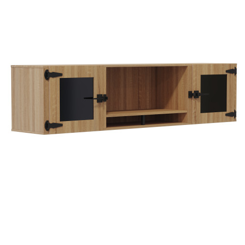 Mirella 72" Wall-Mounted Hutch with Glass Doors MRHTGD72 - SafcoProducts.ca Mirella 72" Wall-Mounted Hutch with Glass Doors MRHTGD72 - SafcoProducts.ca