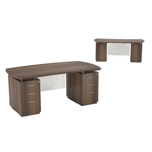 Sterling 72" Desk, 2 B/B/F Pedestals STED72B - SafcoProducts.ca