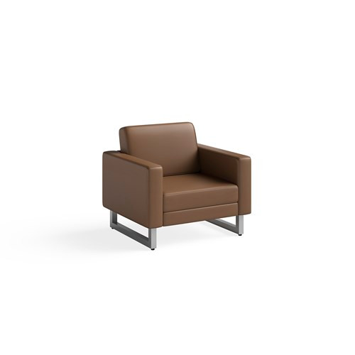 Mirella Lounge Chair Cognac 1732MRL2BLKCOG - SafcoProducts.Ca