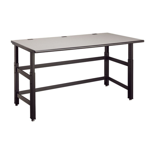 TechWorks Desk 60"W x 24"D x 26-38"H Adjustable Bench with High Pressure Laminate Surface TWB6024H3 - SafcoProducts.ca