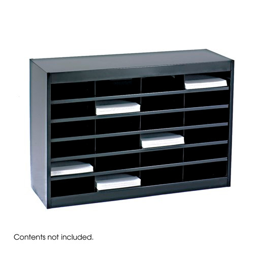 E-Z Stor® Literature Organizer, 24 Letter Size Compartments 9211BL -SafcoProducts.Ca