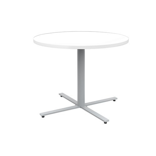 Jurni Café Table with 42" Round Top 29"H in Designer White