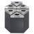 Trifecta 26"H Base shown with tops 9550BL - SafcoProducts.ca