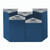 Trifecta 38"H Base 9553RB Recycle Blue - Safco Canada