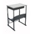 AlphaBetter Adjustable-Height Stand-Up Desk, 28 x 20" Premium Top, Book Box and Swinging Footrest Bar 1204GR - Safco Products Canada