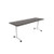 Jurni Multi-Purpose Table with T-Leg and Casters 24" x 72" in Asian Night Angle