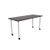 Jurni Multi-Purpose Table with Post Leg and Casters 24" x 60" Angle