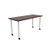 Jurni Multi-Purpose Table with Post Leg and Casters Angle