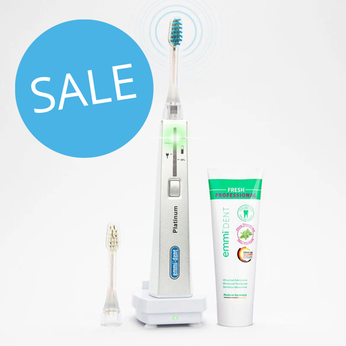 Emmi-dent Ultrasonic Toothbrush Platinum White