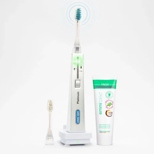 Emmi-dent Platinum Ultrasonic Toothbrush White starter kit, new stock arrived in Australia!