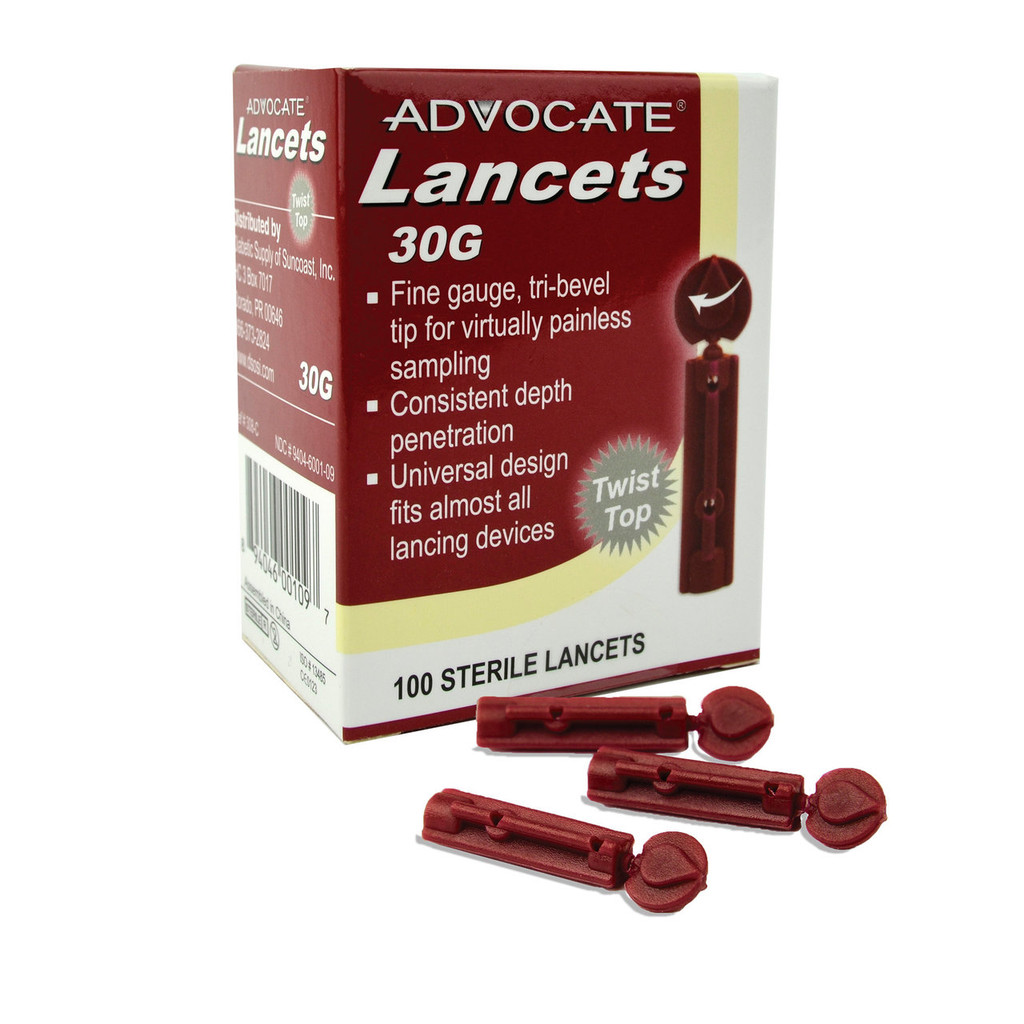 Advocate Twist-top Lancets 100/box (894046001097)