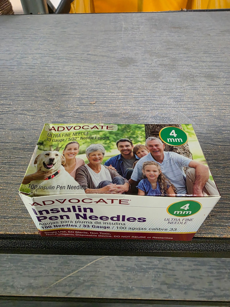 DENT & DING: Advocate Pen Needles - 33G x 4mm 5/32" 100/box