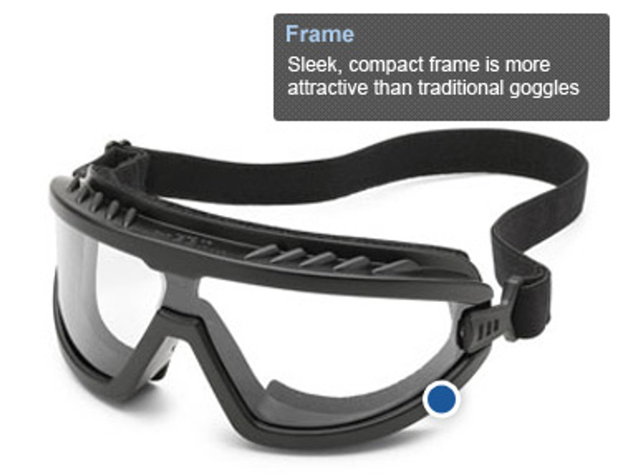 Contemporary goggle protection for those who like to work hard, Wheelz is lightweight and stylish.