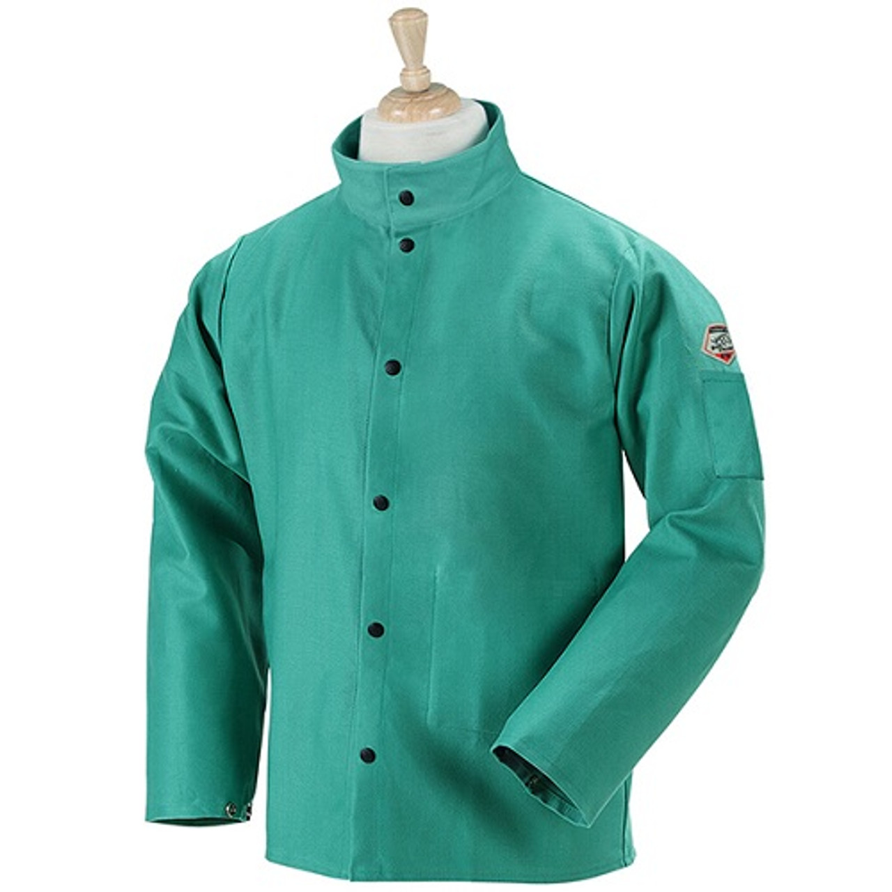 With its traditional look and fit, our classic 9 oz. FR cotton welding jacket offers reliable protection for light welding applications