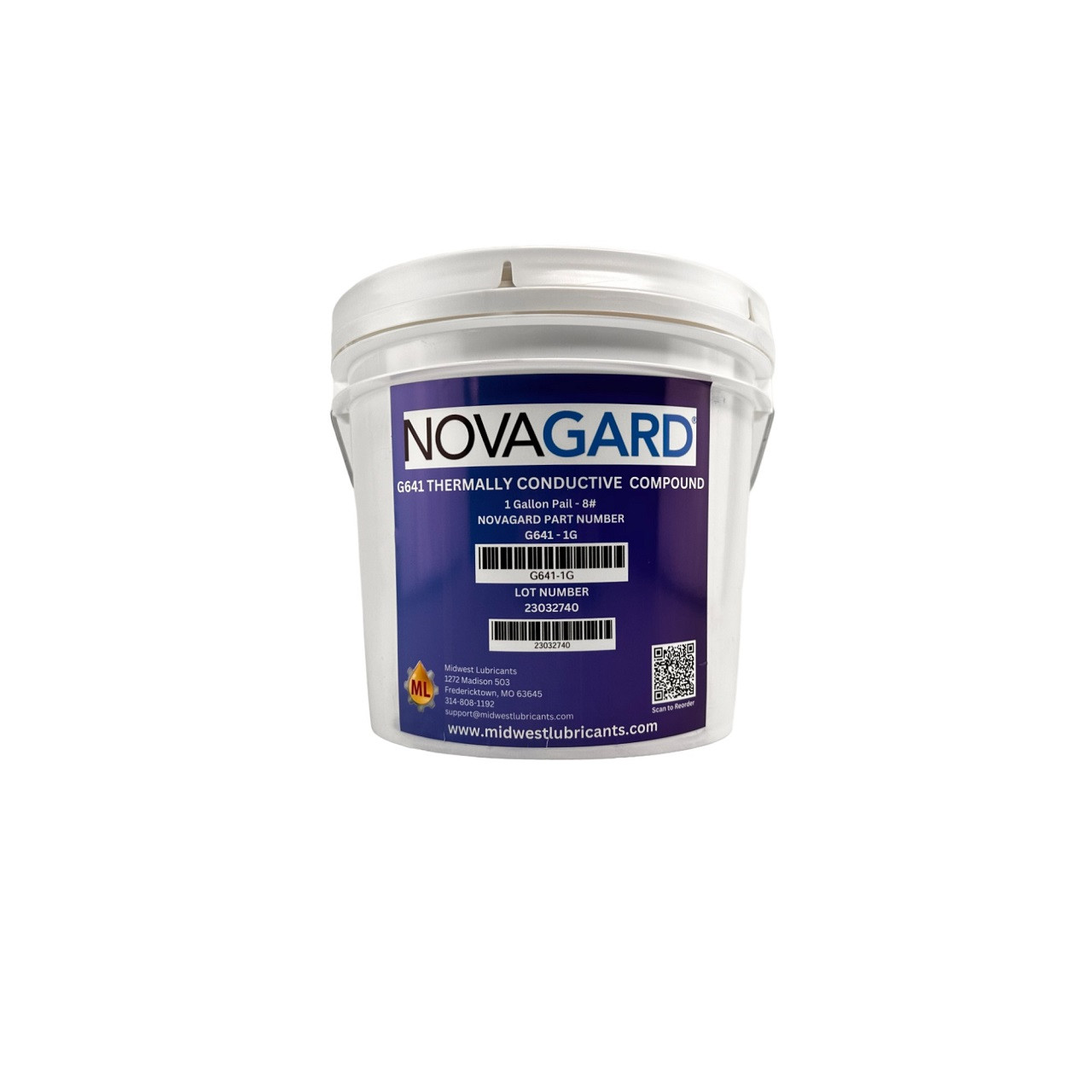 GALLIUM パウダー DRY NovaGard G641 Thermally Conductive Compound - Midwest Lubricants LLC.