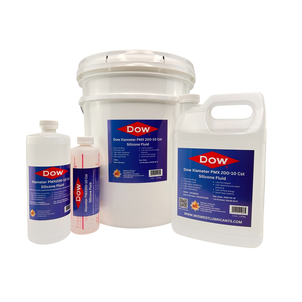 Dow Xiameter PMX200 - 10 Cst - Midwest Lubricants LLC.
