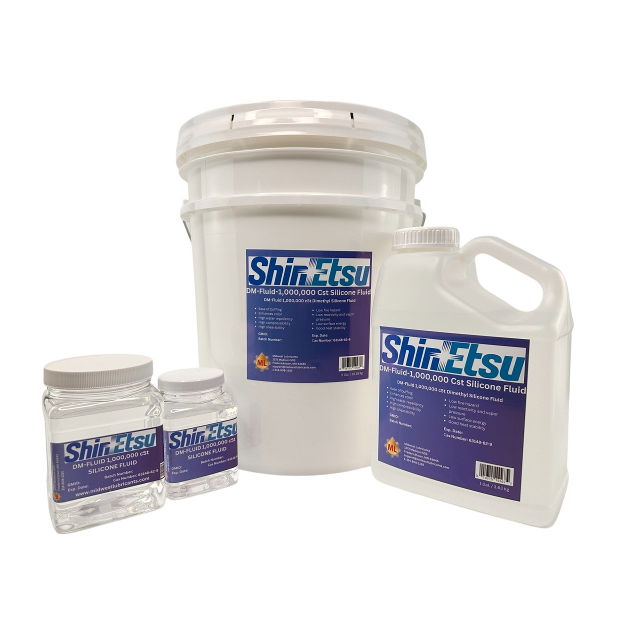 Shin Etsu DM-Fluid 1,000,000 cSt Silicone Fluid