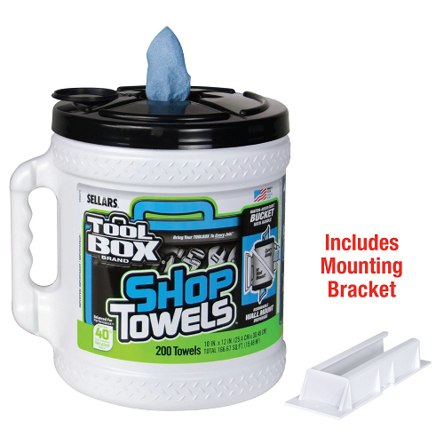 - TOOLBOX® Z400 Big Grip® Dispenser of Shop Towels are perfect for jobs outside or wet work sites as it is designed to keep your towels clean and dry until they are needed