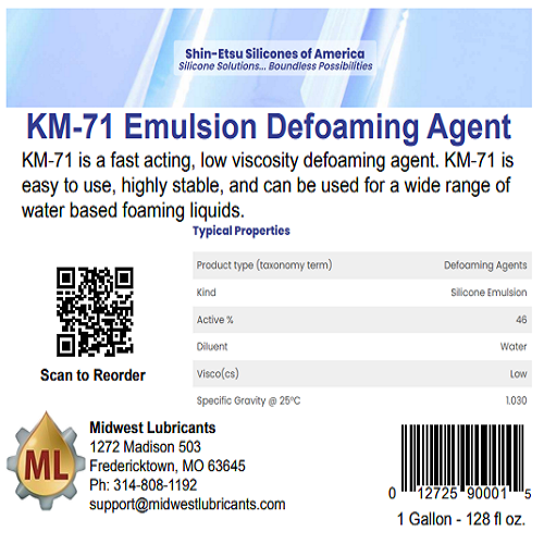 KM-71 Defoaming Agent - 1 Gallon