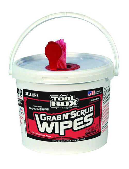 - Wet Wipe Degreaser has a fresh citrus scent
- Grab N' Scrub® Wipes have a unique non-scratching, scrubbing texture
- Multi-Purpose Degreaser cuts thru oil, tar, grease, paint, lubricants, ink, wax, adhesives & more
- Large bucket with handle is easily - Wet Wipe Degreaser has a fresh citrus scent
- Grab N' Scrub® Wipes have a unique non-scratching, scrubbing texture
- Multi-Purpose Degreaser cuts thru oil, tar, grease, paint, lubricants, ink, wax, adhesives & more
- Large bucket with handle is easily