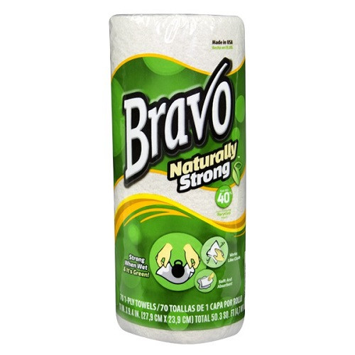 BRAVO® Naturally Strong Premium Paper Towels are made with 40% post-consumer recycled fibers which meets the EPA Comprehensive Procurement Guidelines and provides opportunities to earn credits in several LEED-EB (Existing Building) Operations & Maintenance categories. BRAVO® is more absorbent and stronger wet than the leading “green” paper towel brands. Compare to VIVA*