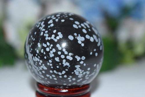 Snowflake Obsidian Crystal Sphere 40mm