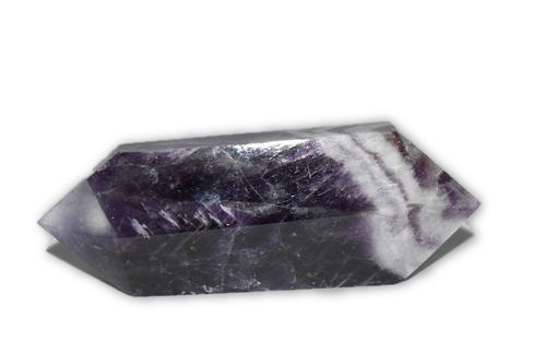 52g Chevron Amethyst Double Terminated Wand Point