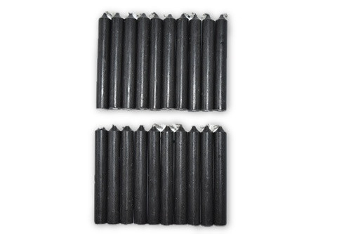 20pc Black Chime Candles Pack-