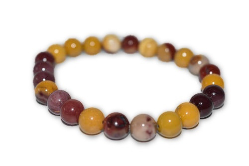 6mm Mookaite Jasper Bracelet - Reiki, Healing, Meditation, Crystal Grid, Pagan, Wicca, Spells, Protection