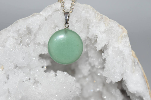 Green Aventurine Crystal Pendant -