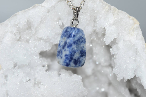 Tumbled Sodalite Crystal Pendant