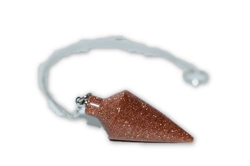 Red Goldstone Crystal Pendulum -