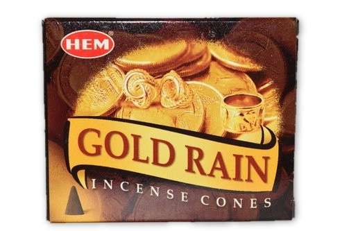 Gold Rain- Incense Cone Pack- 10 Cones