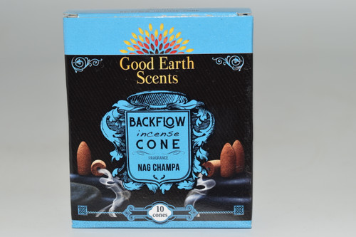 10pc Nag Champa Backflow Incense Cones - Good Earth Scents