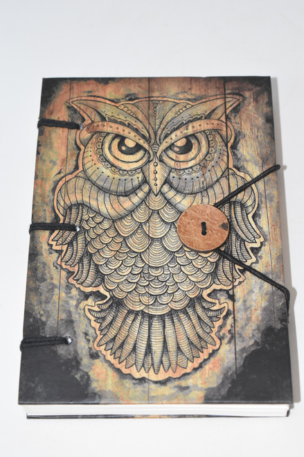 Owl Hard Cover Journal Notebook