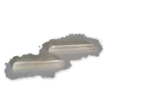 Clear Lemurian Seed Crystal 2 pcs -