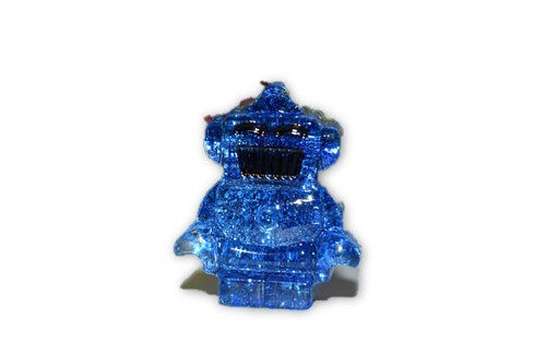 Orgone Blue Robot Mini 1 pc -Quartz Crystal, Pyrite, Blue Kyanite