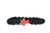 Red Cross and Lava Bead Bracelet-